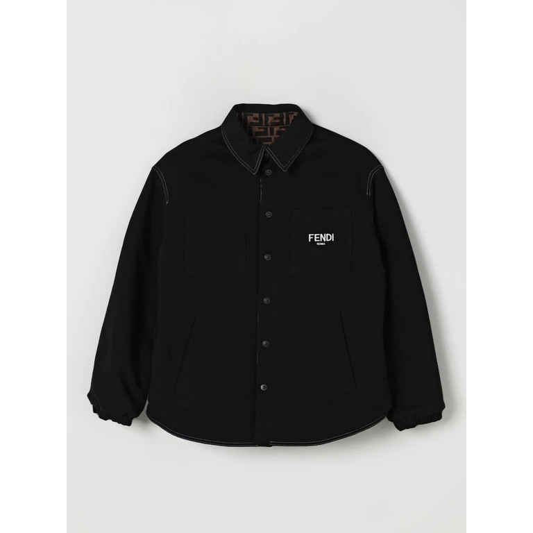FENDI Jacket Kids color Black (JUA129AJ2UF11FU)