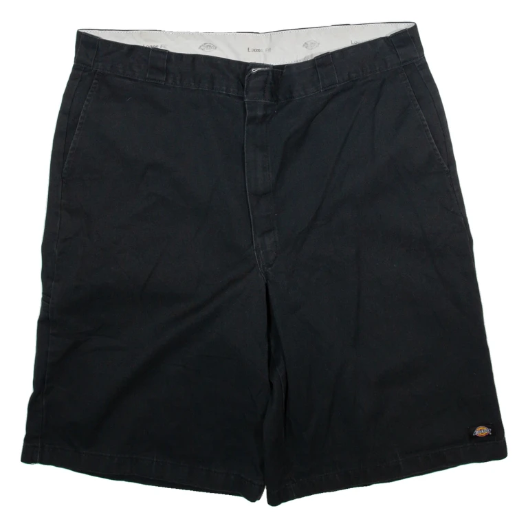 DICKIES Mens Workwear Shorts Black 2XL W42