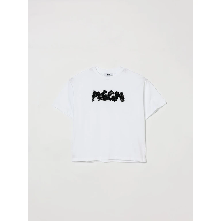 MSGM KIDS T-Shirt Kids color White (S6MSJGTH087001)
