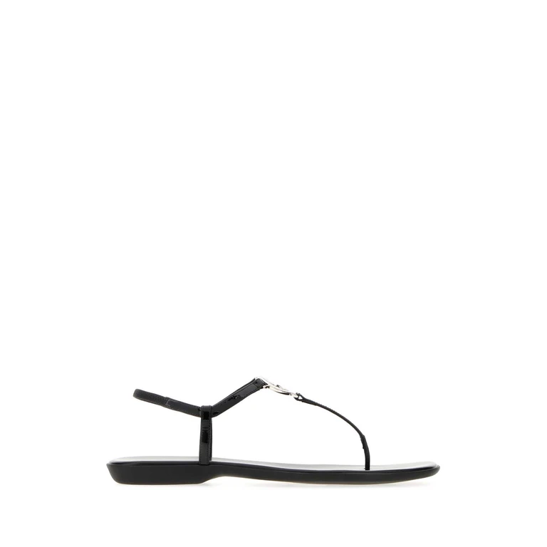 Gucci Black Leather Sandals Neronero Sandali - Women