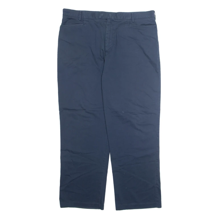 NIKE Chino Mens Trousers Blue Regular Straight W38 L32
