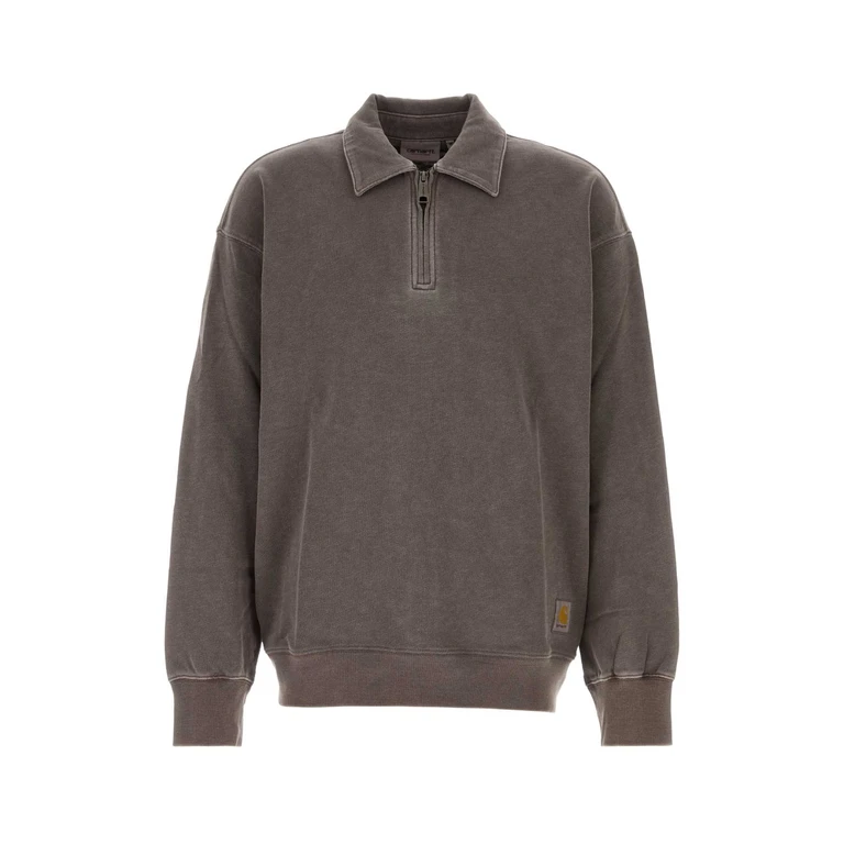 Carhartt Wip Chocolate Cotton Harper Polo Tobaccogarmentdyed Exterior - Men