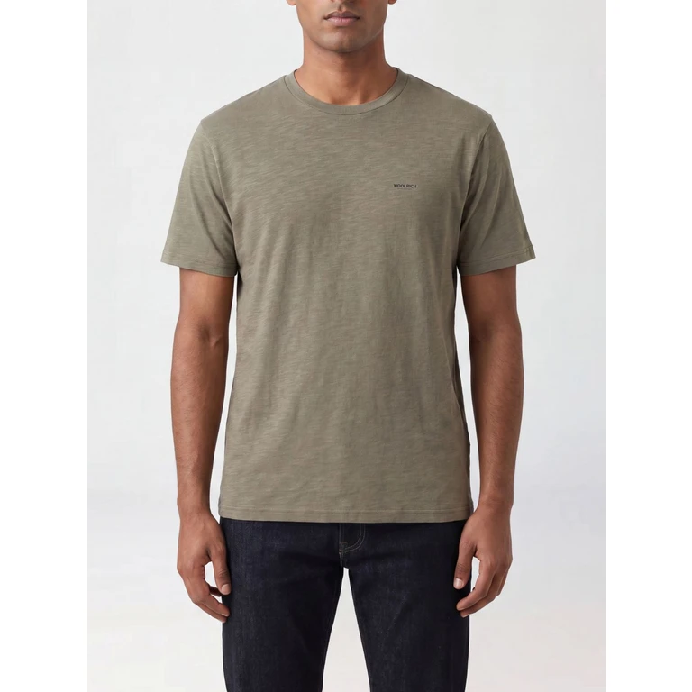 Crew-Neck Cotton T-Shirt with Contrast Logo Print (CFWOTE2013MRUT40616667)