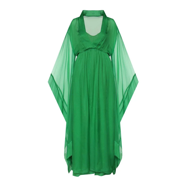 Alberta Ferretti Maxi Robe - Vert (04620115394)