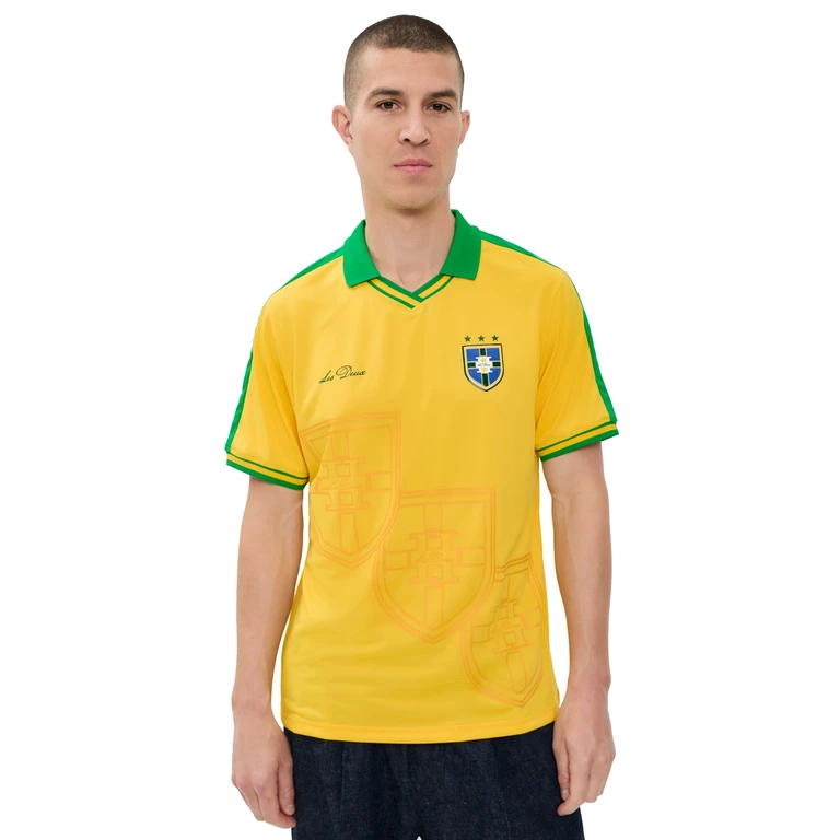 Les Deux Brazil Football Jersey Lemon Yellow L