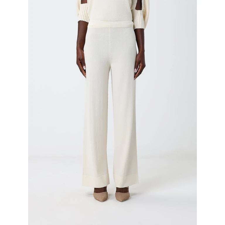 Pants Woman color Ivory (F6SA67A11A3)