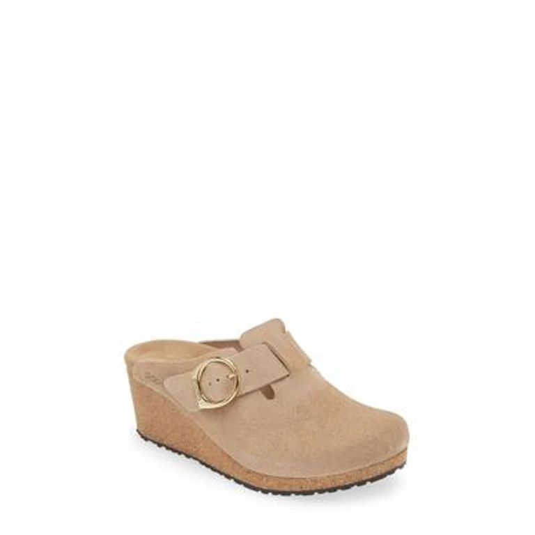 Unisex Fanny Ring Buckle Suede Leather Warm Sand