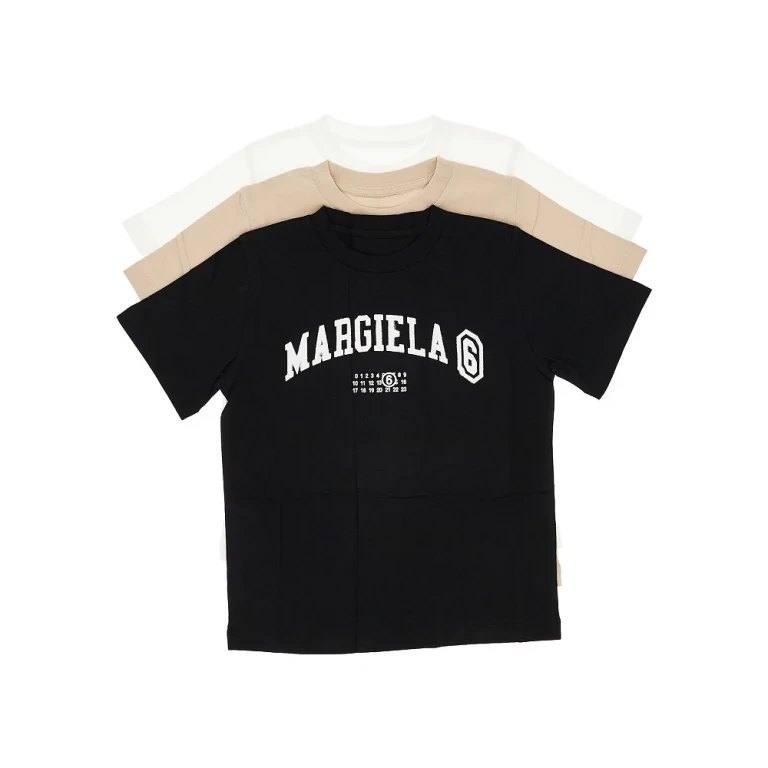 MM6 3-pack logo print T-shirt Kids 6Y
