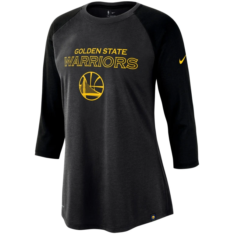 Women's NBA Golden State Warriors Wordmark 3/4-Sleeve Raglan