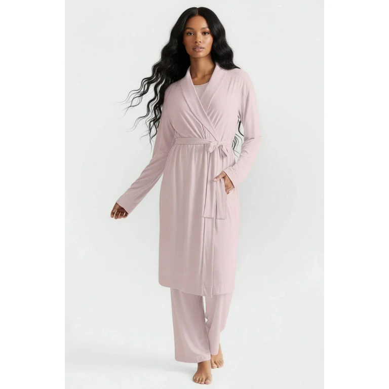 Collagen Lounge Robe - Pearl Grey