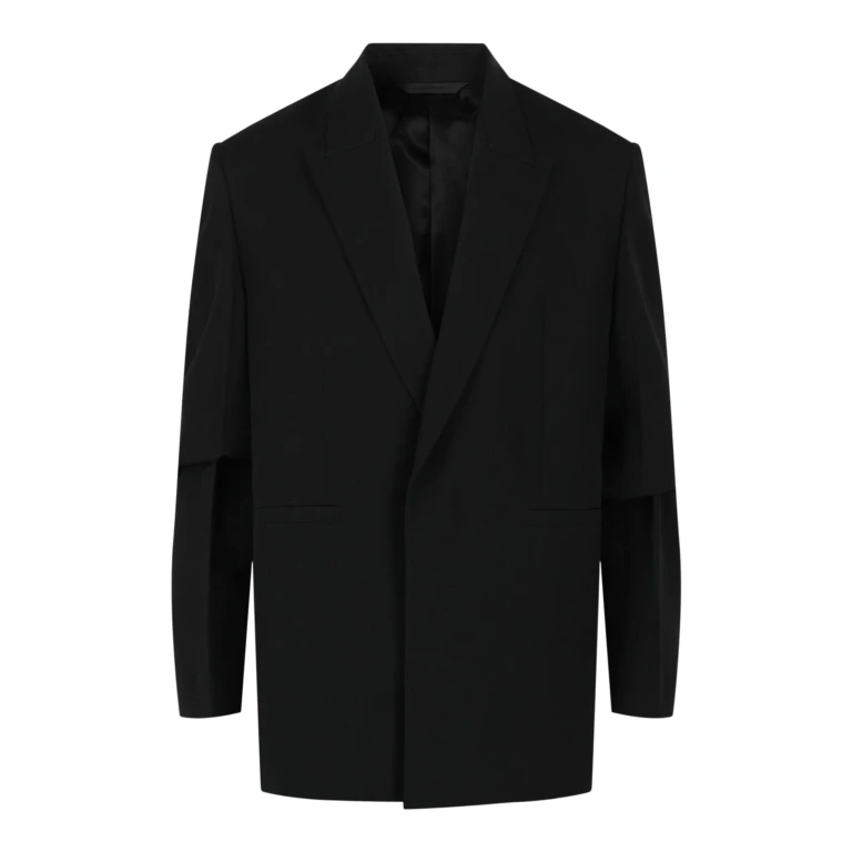 Overlapped Lapel Oversized Blazer