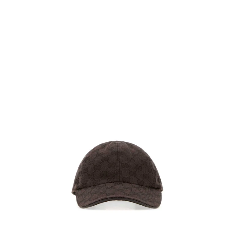 Gucci Gg Fabric Baseball Cap Sandwhite Cappelli - Women