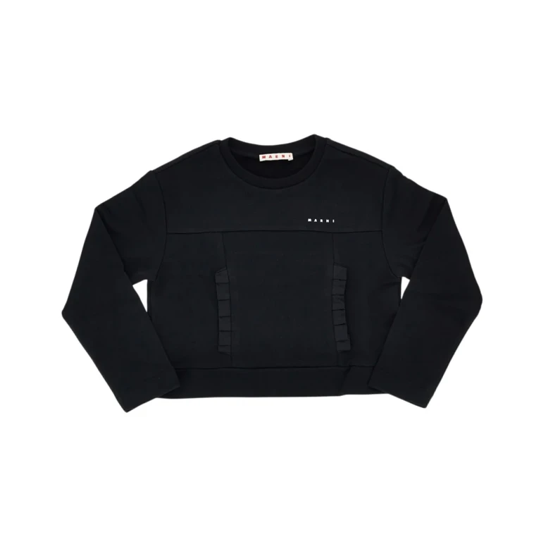 MARNI Cotton sweatshirt with ruches Kids 8Y