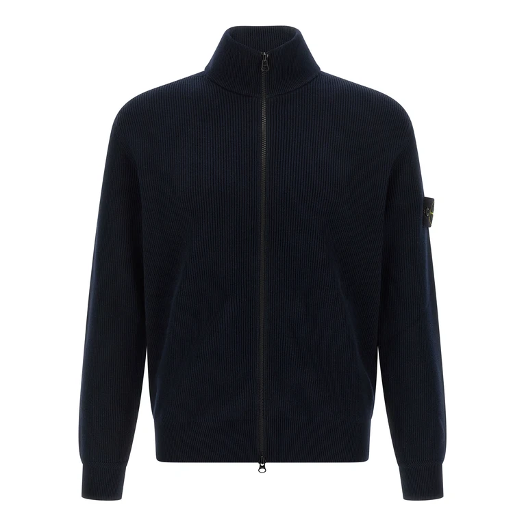 Blue Cotton Cardigan Clothing - Men