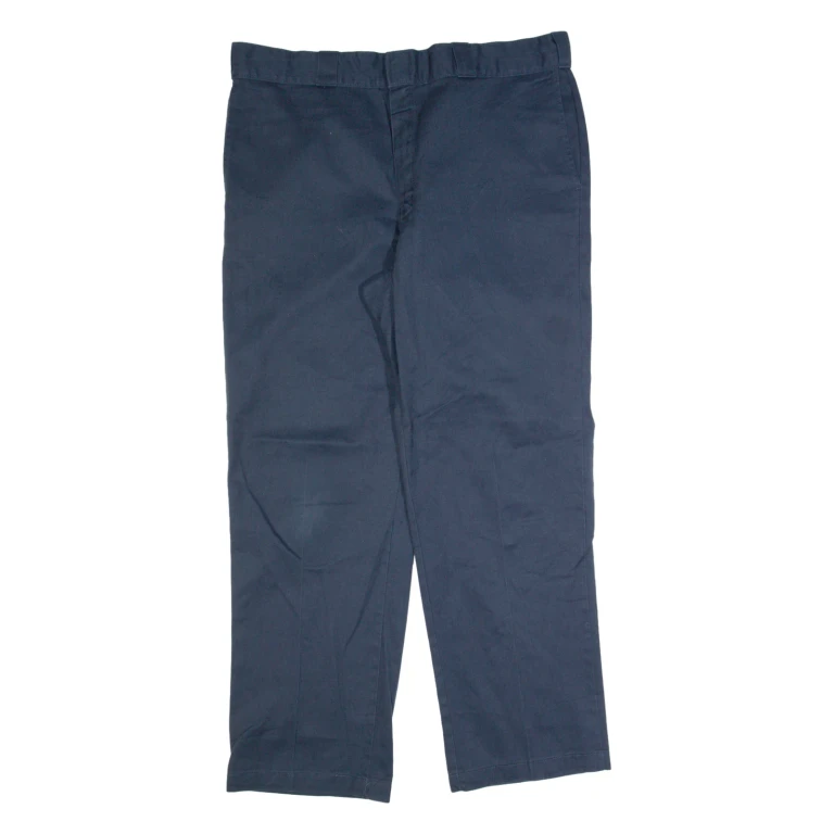DICKIES 874 Workwear Mens Trousers Blue Regular Straight W38 L30