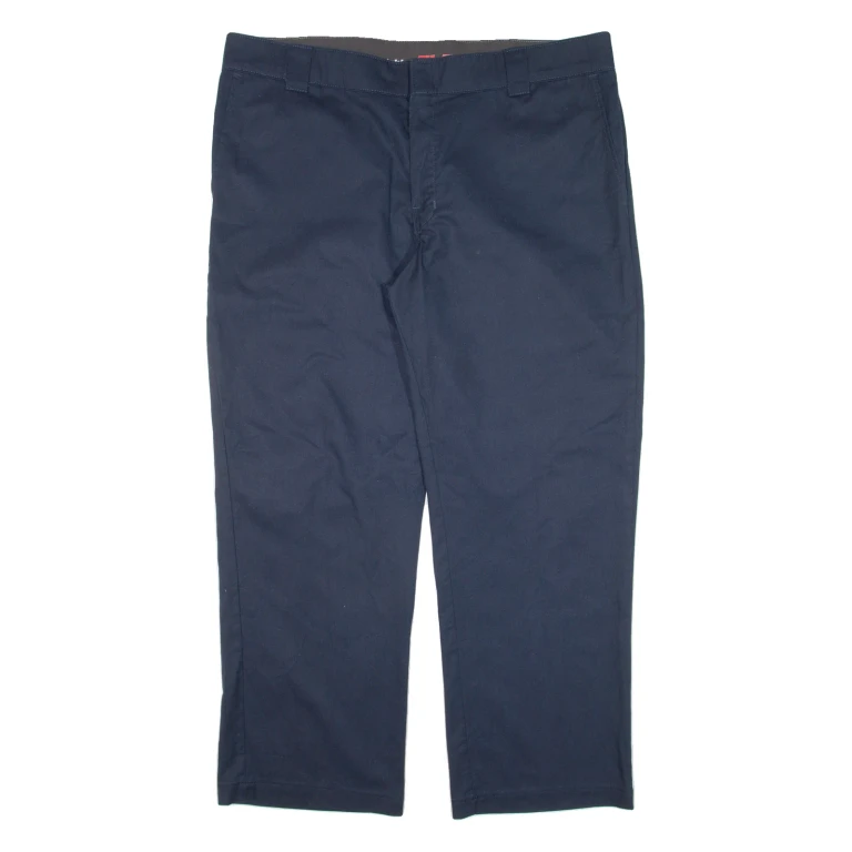 DICKIES Workwear Mens Trousers Blue Regular Straight W40 L30