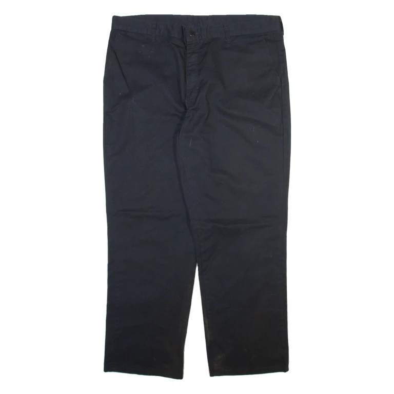 DICKIES Mens Trousers Black Regular Straight W38 L30