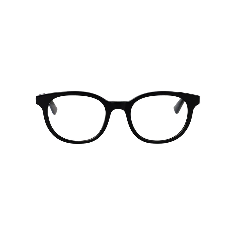 Alexander McQueen Am0567o 001 Black-black-transparent Acetate Optical - Men