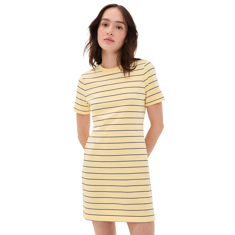 STAUD Wade Dress Monday Stripe XL