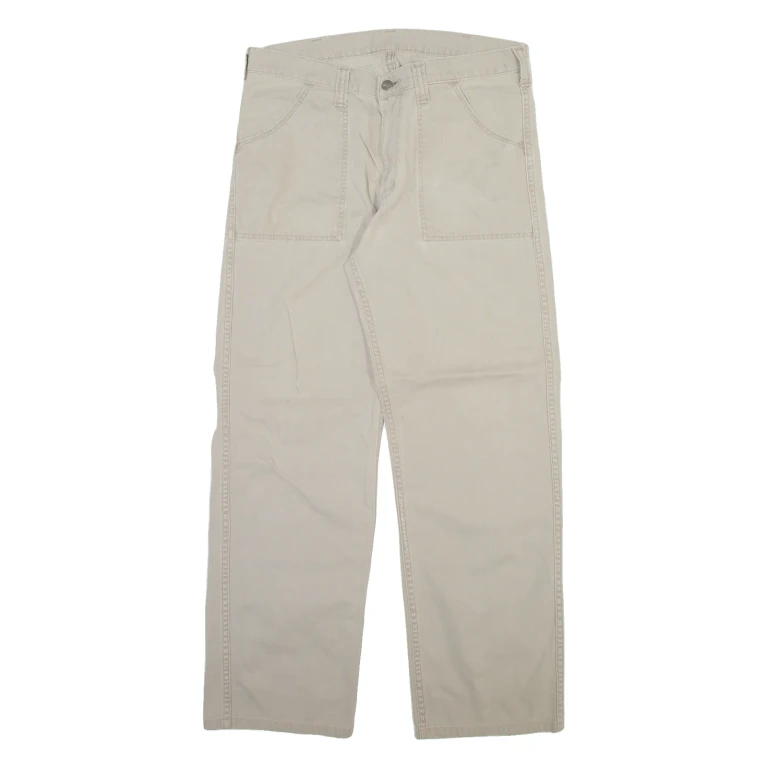 WRANGLER Mens Trousers Grey Relaxed Straight W32 L29