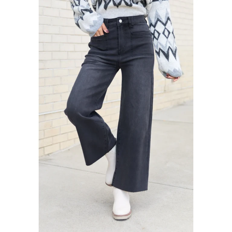 My Favorite Black Wide Leg Jeans