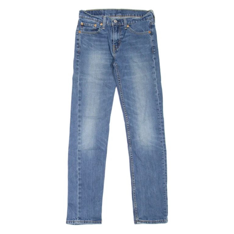 LEVI'S 511 Jeans Mens Blue Slim Straight Stone Wash W26 L32