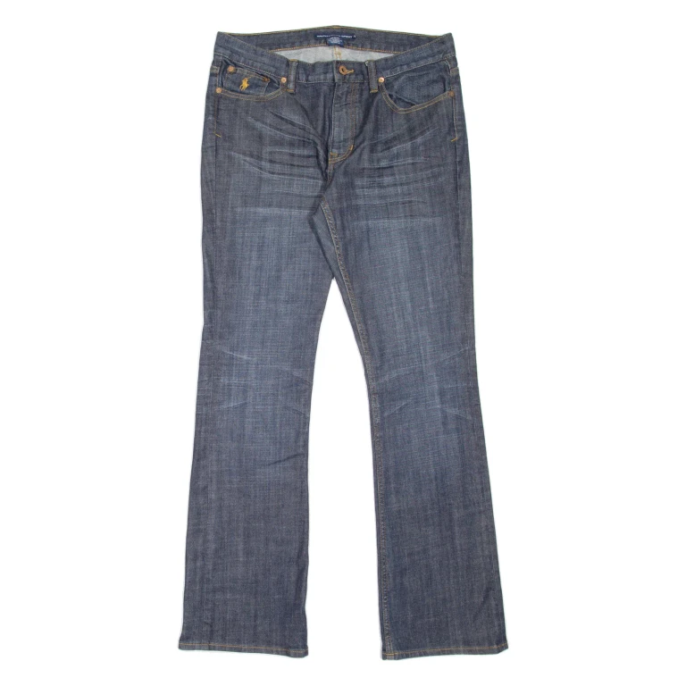 RALPH LAUREN SPORT Womens Jeans Blue Regular Bootcut Stone Wash W30 L32