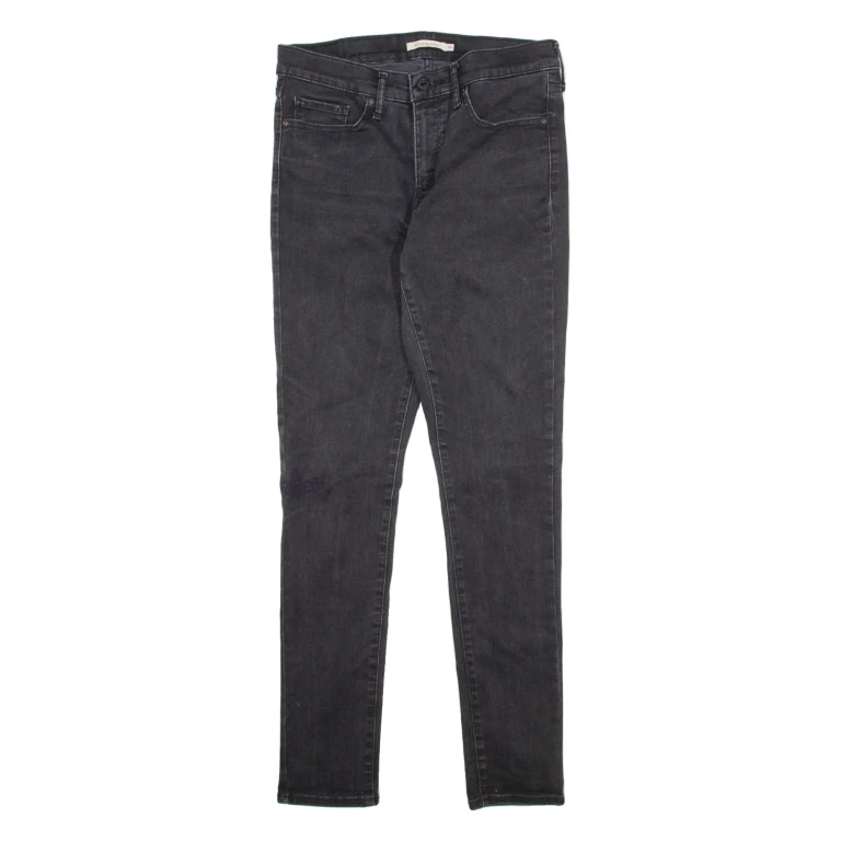 LEVI'S Womens Jeans Black Slim Skinny W30 L28