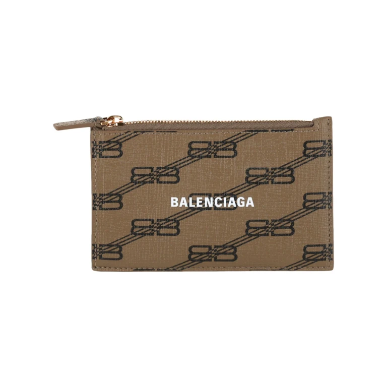 BB Monogram Coated Canvas Card Holder