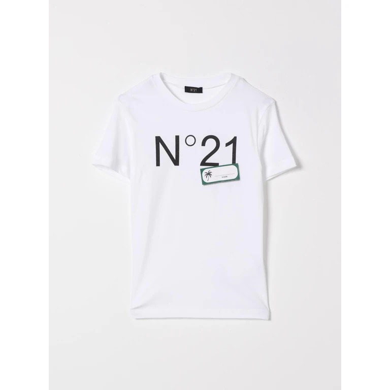 N° 21 T-Shirt Kids color White (N210CBN01530N100)