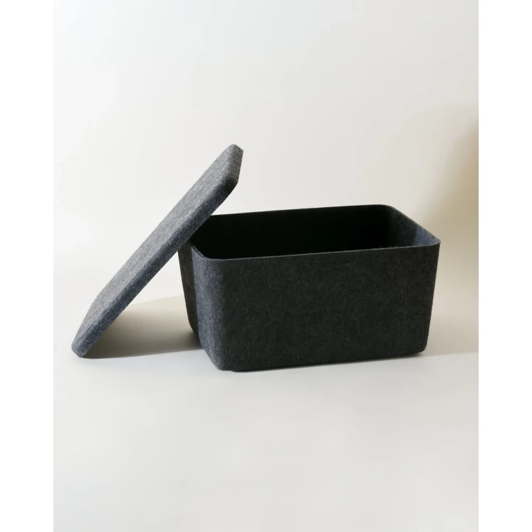 The Sculpted Bin - Wide with Lid