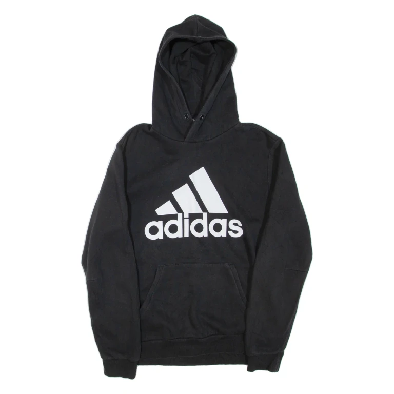 ADIDAS Mens Black Hoodie M