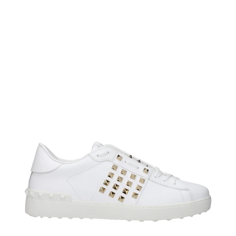 Valentino Garavani White Leather Low Top Sneakers - Men