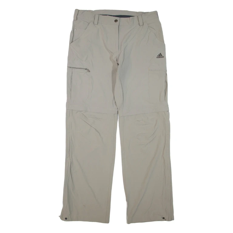 ADIDAS Outdoor Womens Trousers Grey Regular Straight Nylon W30 L31