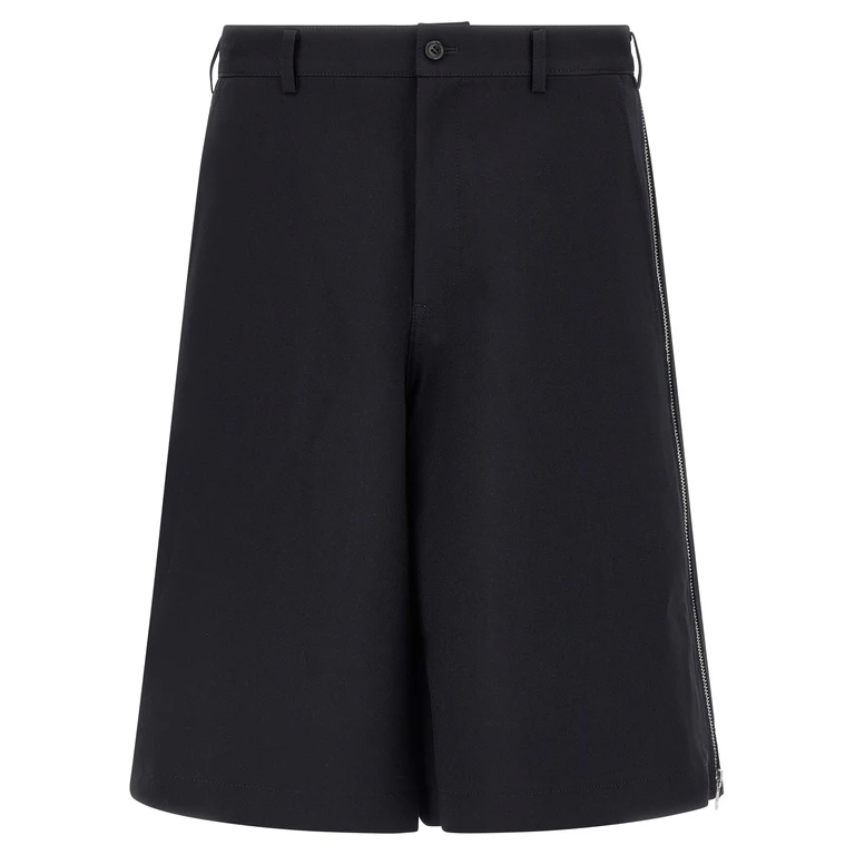 Comme des Garçons Blue Polyester Bermuda Shorts - Men