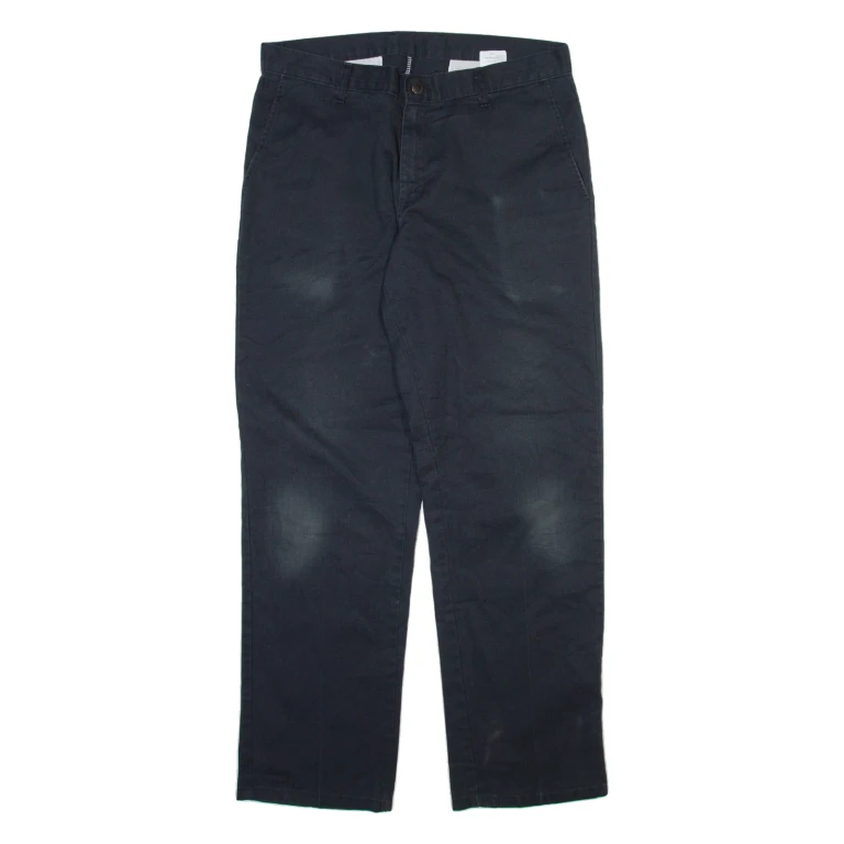 DICKIES Mens Trousers Black Regular Straight W34 L32