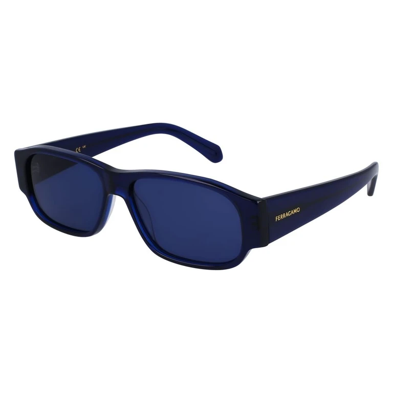 Ferragamo Blue Acetate Sunglasses - Men