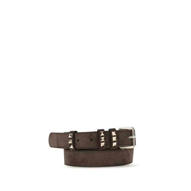 Brown Suede Leather Regular Belt - Women