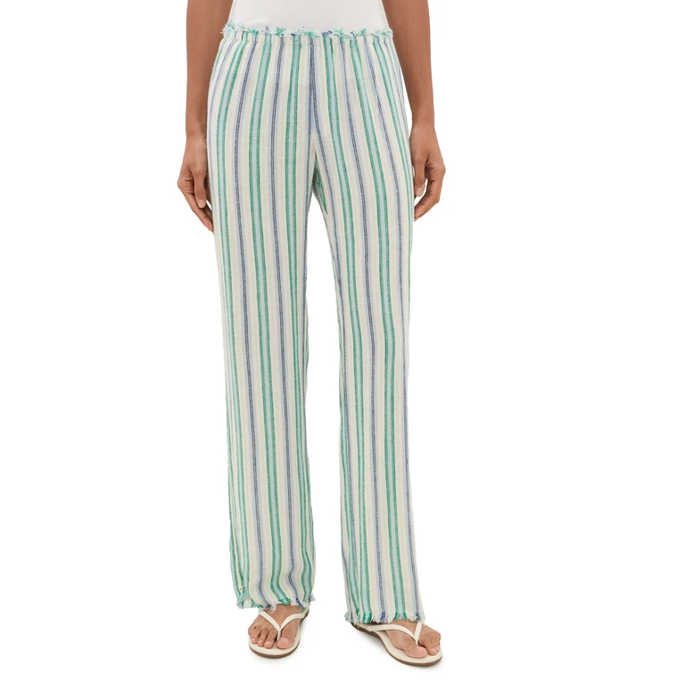 XIRENA Joseph Pants Blue Moss Stripe L