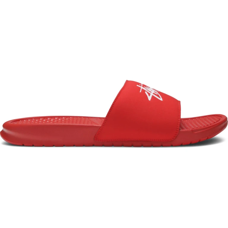 Nike Men's Benassi 'Stussy Habanero Red' Sneakers