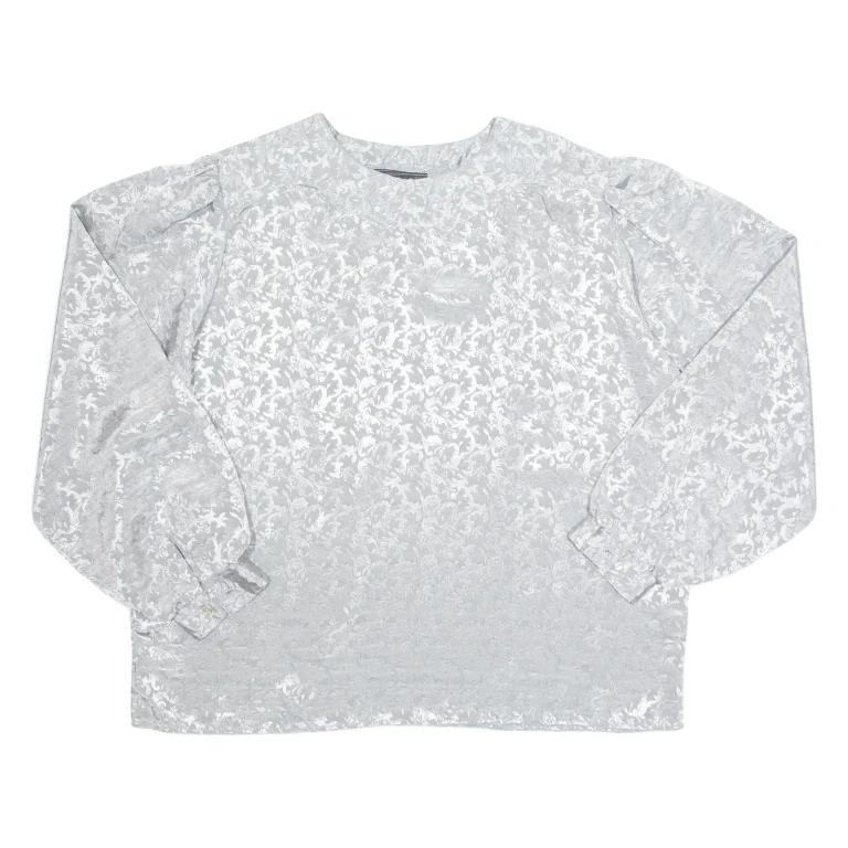 Womens Printed Top Grey Long Sleeve XL