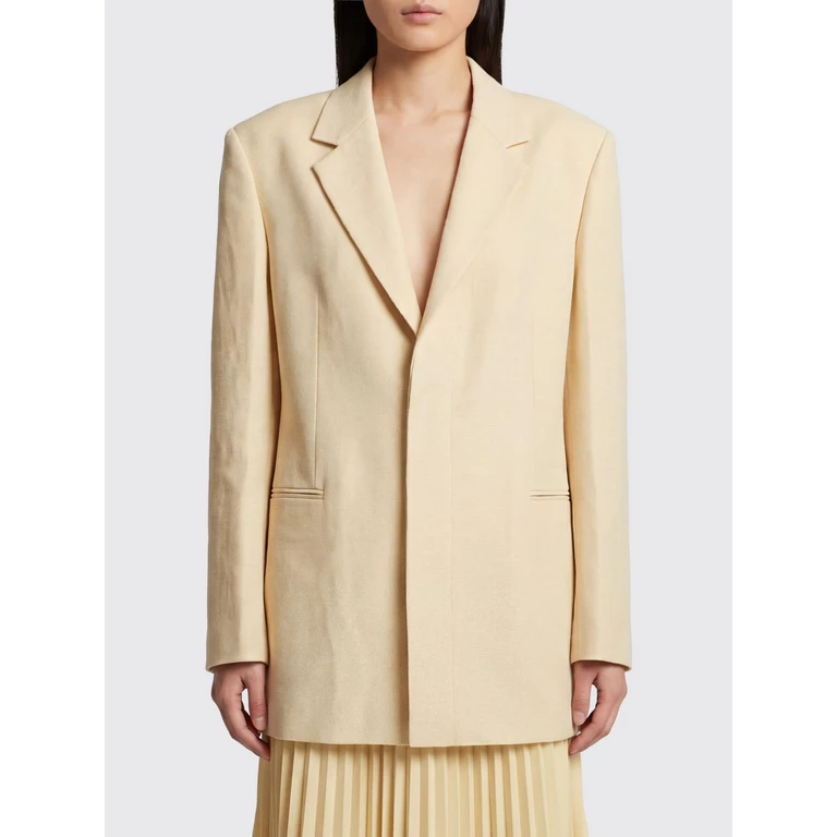 Single-Breasted Blazer in Viscose Blend with Concealed Closure (6261K21269N002)