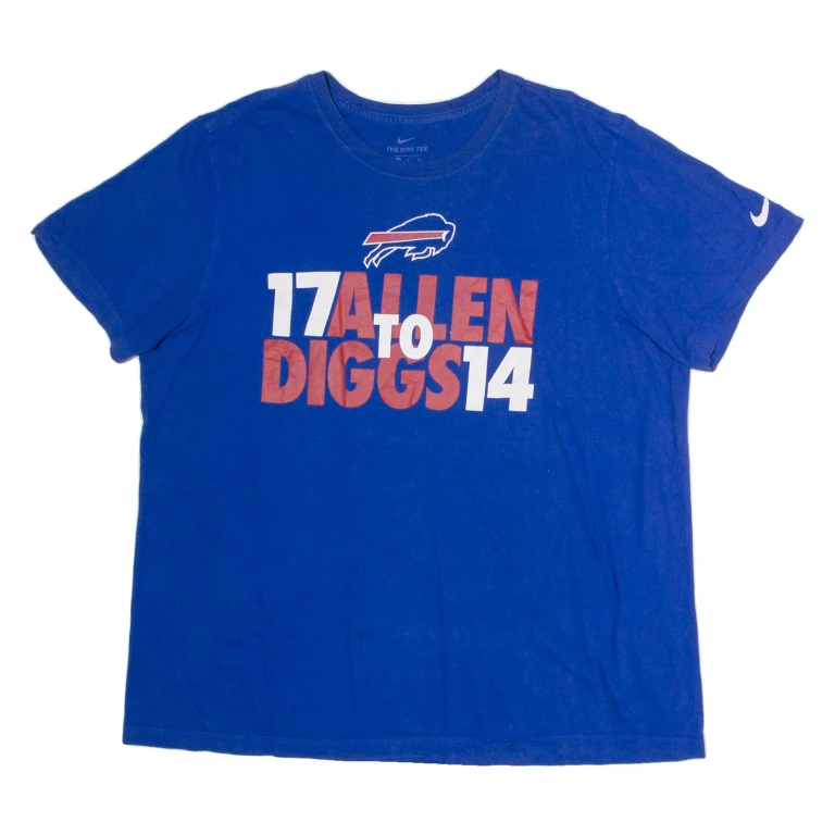 NIKE Buffalo Bills Mens T-Shirt Blue USA XL