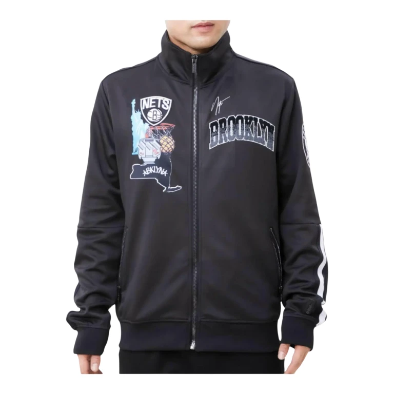 Brooklyn Nets Home Town Men Track Jacket Black