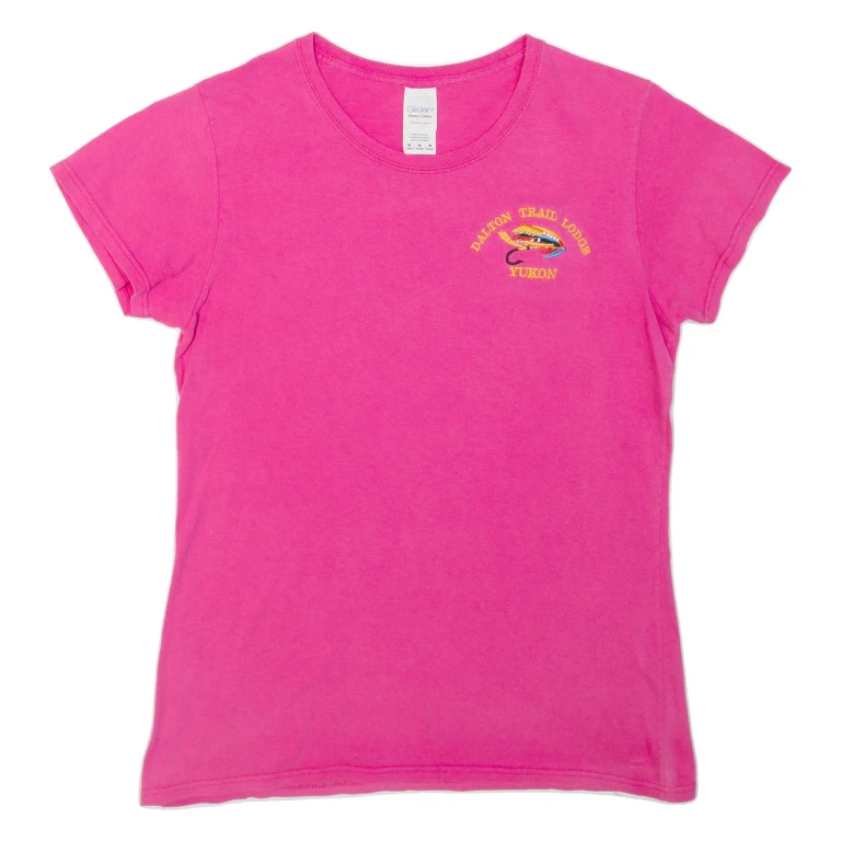 GILDAN Dalton Trail Lodge Womens T-Shirt Pink M