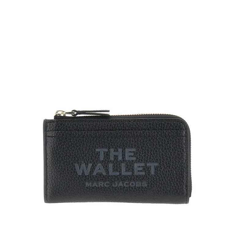 MARC JACOBS Grained leather zip wallet Woman One Size