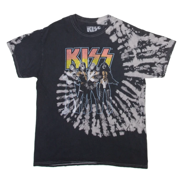 KISS Mens Band T-Shirt Black M