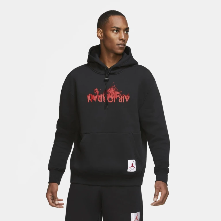 Men's Retro 4 Graphics Fleece Pullover Hoodie Sweaters