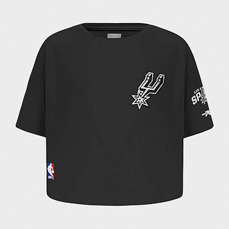 Girls' Toddler San Antonio Spurs NBA Classic Boxy T-Shirt in Black Size: 2T