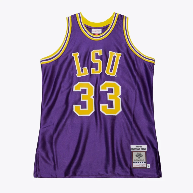 Men's Ncaa Dark Jersey Lsu 1990 Shaquille O'Neal